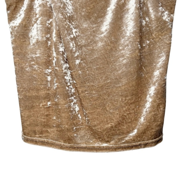 Anthropologie Porridge Crushed Velvet Champage Women’s Sleeveless Top Sz S - Picture 6 of 12